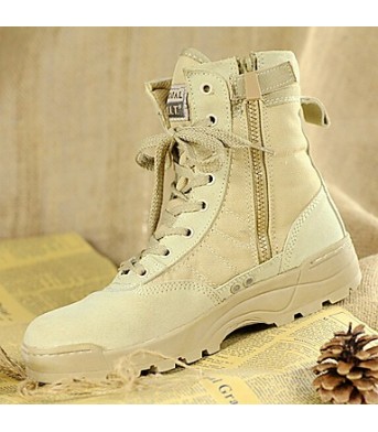 Shoes   2016 Hot Sale Outdoor/Work Leather/Synthetic Hard-wearing Combat Boots Black / Beige  