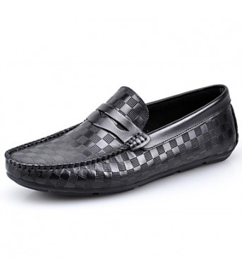 Casual   Leather Loafers Black / Brown  