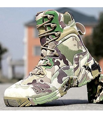 Shoes   2016 Hot Sale Outdoor/Work Leather/Synthetic Camouflage Color Hard-wearing Combat Boots  